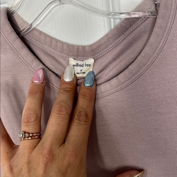 Wilfred Mauve Cap Sleeve Mini Dress - Picture 2 of 3